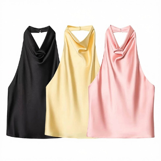 Satin Neckholder Top