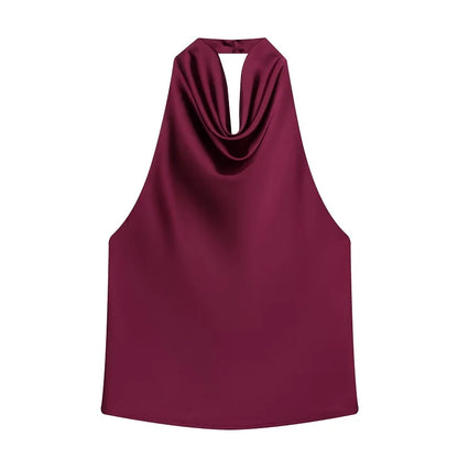 Satin Neckholder Top